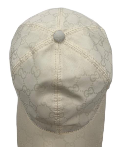 GUCCI（グッチ）GUCCI (グッチ) GGナイロンキャップ ホワイトの古着・服飾アイテム