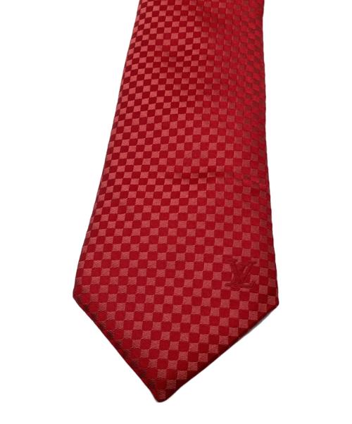 LOUIS VUITTON（ルイ ヴィトン）LOUIS VUITTON (ルイ ヴィトン) シルクネクタイ レッド サイズ:-の古着・服飾アイテム