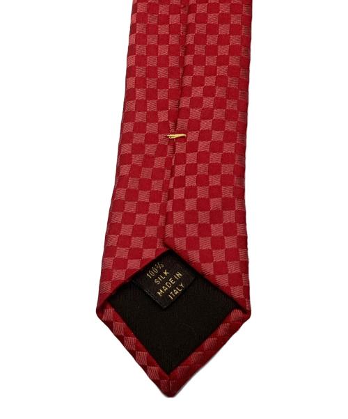 LOUIS VUITTON（ルイ ヴィトン）LOUIS VUITTON (ルイ ヴィトン) シルクネクタイ レッド サイズ:-の古着・服飾アイテム