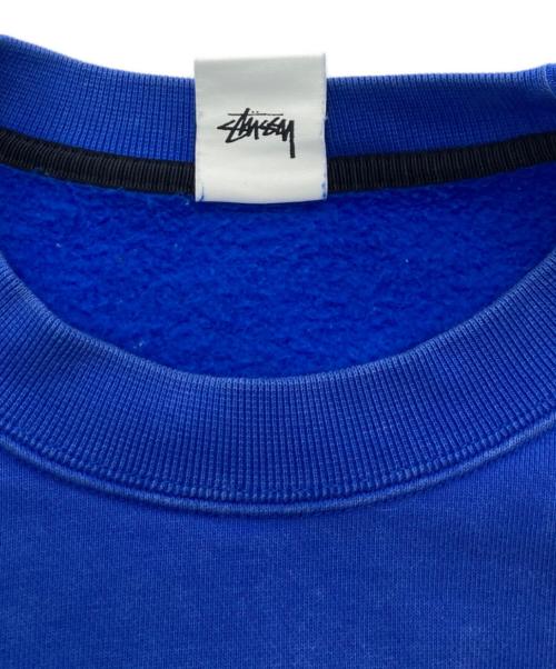 NIKE（ナイキ）NIKE (ナイキ) stussy (ステューシー) Acid Wash Crew ブルー サイズ:Mの古着・服飾アイテム