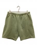 SUPREMEシュプリーム）の古着「LASER CUT S LOGO SWEATSHORT」｜カーキ