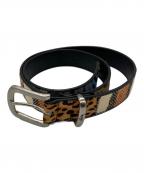 stussyステューシー）の古着「MIXED ANIMAL PRINT BELT」｜ベージュ