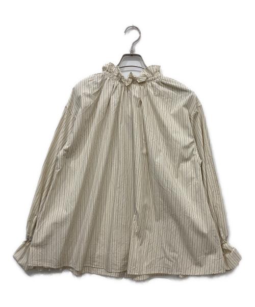 SLOBE IENA（スローブ イエナ）SLOBE IENA (スローブ イエナ) タイプライターフリルカラーブラウス ベージュ サイズ:FREEの古着・服飾アイテム