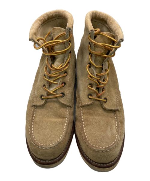 CHIPPEWA（チペワ）CHIPPEWA (チペワ) スウェード モックトゥブーツ ベージュ サイズ:7 1/2の古着・服飾アイテム