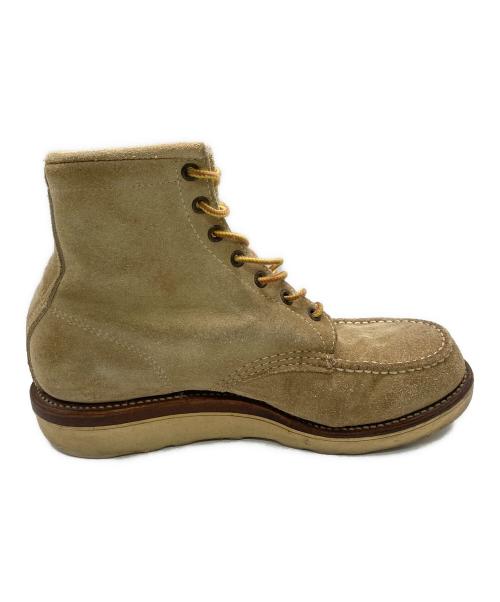 CHIPPEWA（チペワ）CHIPPEWA (チペワ) スウェード モックトゥブーツ ベージュ サイズ:7 1/2の古着・服飾アイテム