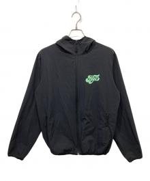 Hysteric Glamour（ヒステリックグラマー）の古着「HYS SWASH LOGO パッカブルフーデッドブルゾン」｜ブラック
