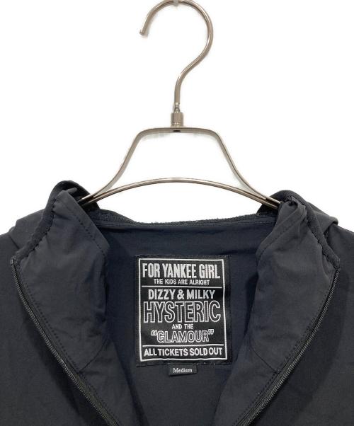 Hysteric Glamour（ヒステリックグラマー）Hysteric Glamour (ヒステリックグラマー) HYS SWASH LOGO パッカブルフーデッドブルゾン ブラック サイズ:Mの古着・服飾アイテム