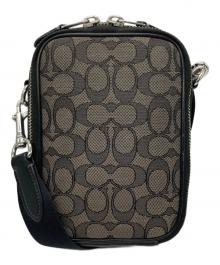 COACH（コーチ）の古着「スタントン クロスボディ・シグネチャー ジャカード」｜ブラック