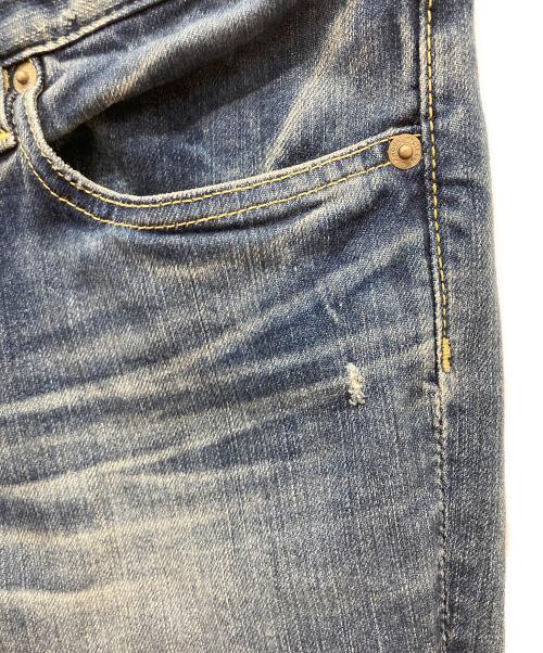 Hysteric Glamour（ヒステリックグラマー）Hysteric Glamour (ヒステリックグラマー) スタッズ付切替デニムパンツ インディゴ サイズ:Mの古着・服飾アイテム