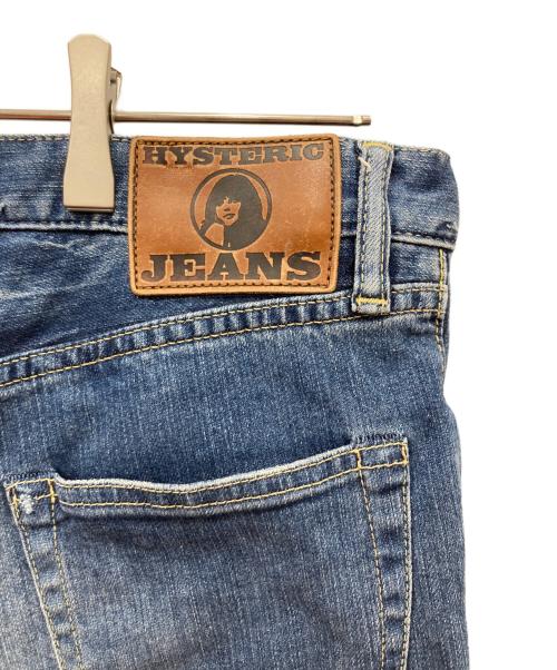 Hysteric Glamour（ヒステリックグラマー）Hysteric Glamour (ヒステリックグラマー) スタッズ付切替デニムパンツ インディゴ サイズ:Mの古着・服飾アイテム