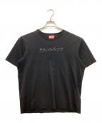 DIESELディーゼル）の古着「ラバーロゴTシャツ」｜ブラック