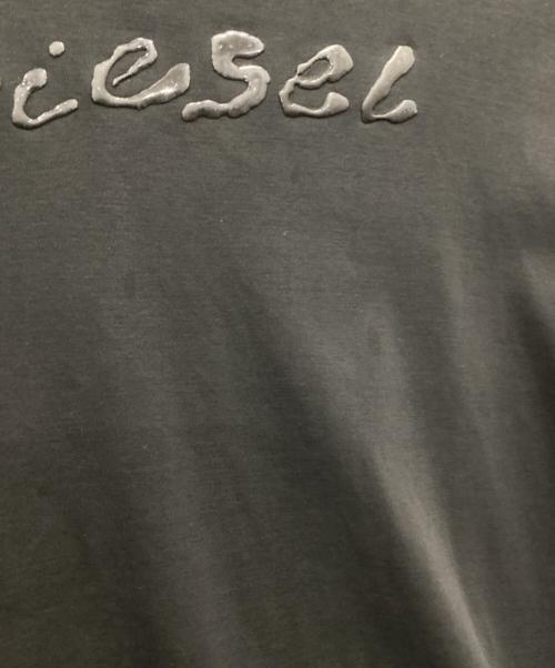 DIESEL（ディーゼル）DIESEL (ディーゼル) ラバーロゴTシャツ ブラック サイズ:Lの古着・服飾アイテム