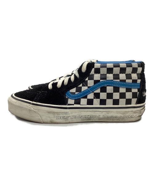 VANS（ヴァンズ）VANS (ヴァンズ) Liberaiders (リベレイダース) LX Sk8-Mid ブラック×ブルー サイズ:	SIZE 27cmの古着・服飾アイテム