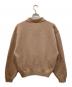 H BEAUTY&YOUTH (エイチ ビューティー&ユース) クリスピーヤーン クロシェ ポロカラーカーディガン ベージュ サイズ:S：8000円