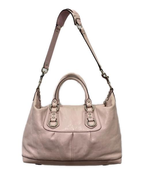 COACH（コーチ）COACH (コーチ) 2WAYハンドバッグ ピンクの古着・服飾アイテム