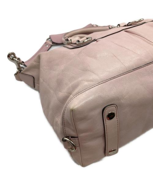 COACH（コーチ）COACH (コーチ) 2WAYハンドバッグ ピンクの古着・服飾アイテム