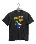 HUMAN MADEヒューマンメイド）の古着「ダックモチーフプリントTシャツ」｜ブラック
