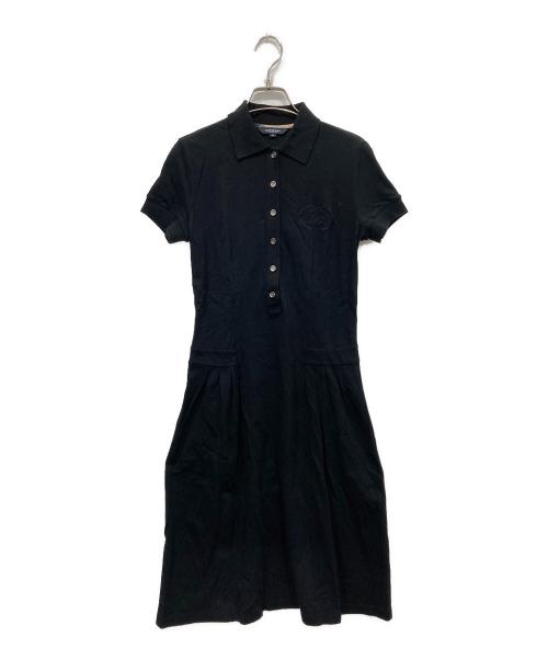 BURBERRY LONDON（バーバリーロンドン）BURBERRY LONDON (バーバリーロンドン) ポロワンピース ブラック サイズ:38の古着・服飾アイテム