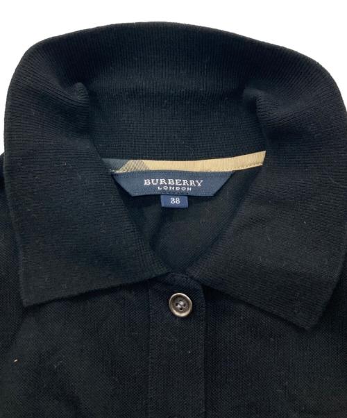 BURBERRY LONDON（バーバリーロンドン）BURBERRY LONDON (バーバリーロンドン) ポロワンピース ブラック サイズ:38の古着・服飾アイテム
