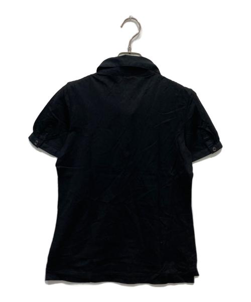 BURBERRY LONDON（バーバリーロンドン）BURBERRY LONDON (バーバリーロンドン) スキッパーポロシャツ ブラック サイズ:1の古着・服飾アイテム