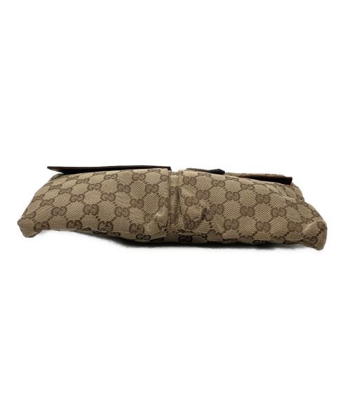 GUCCI（グッチ）GUCCI (グッチ) GGキャンバスウエストポーチ ブラウンの古着・服飾アイテム