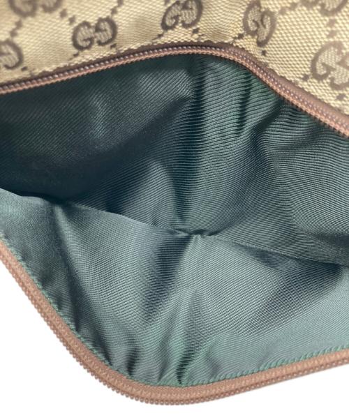 GUCCI（グッチ）GUCCI (グッチ) GGキャンバスウエストポーチ ブラウンの古着・服飾アイテム