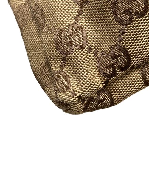 GUCCI（グッチ）GUCCI (グッチ) GGキャンバスウエストポーチ ブラウンの古着・服飾アイテム