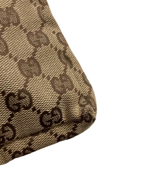 GUCCI（グッチ）GUCCI (グッチ) GGキャンバスウエストポーチ ブラウンの古着・服飾アイテム