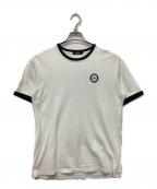 BURBERRY BLACK LABELバーバリーブラックレーベル）の古着「リンガーTシャツ」｜ホワイト