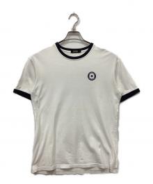 BURBERRY BLACK LABEL（バーバリーブラックレーベル）の古着「リンガーTシャツ」｜ホワイト