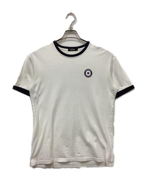 BURBERRY BLACK LABEL（バーバリーブラックレーベル）BURBERRY BLACK LABEL (バーバリーブラックレーベル) リンガーTシャツ ホワイト サイズ:3の古着・服飾アイテム
