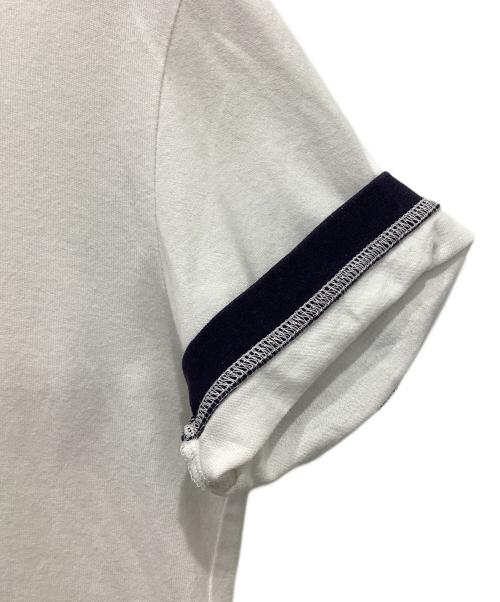 BURBERRY BLACK LABEL（バーバリーブラックレーベル）BURBERRY BLACK LABEL (バーバリーブラックレーベル) リンガーTシャツ ホワイト サイズ:3の古着・服飾アイテム