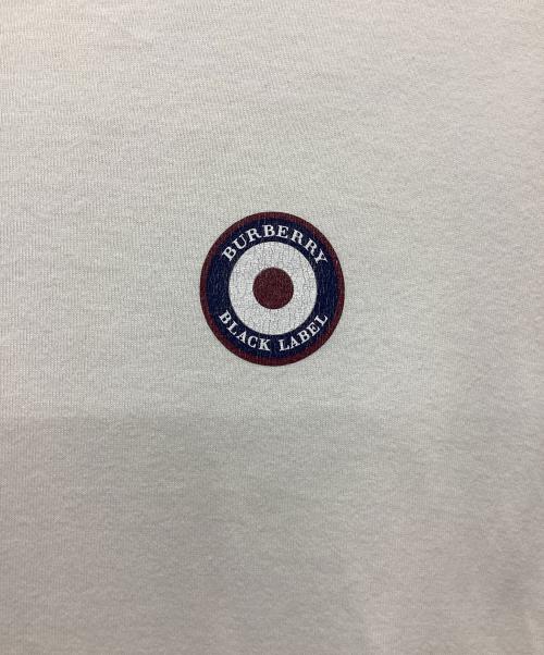 BURBERRY BLACK LABEL（バーバリーブラックレーベル）BURBERRY BLACK LABEL (バーバリーブラックレーベル) リンガーTシャツ ホワイト サイズ:3の古着・服飾アイテム