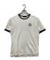 BURBERRY BLACK LABEL（バーバリーブラックレーベル）の古着「リンガーTシャツ」｜ホワイト
