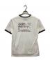 BURBERRY BLACK LABEL (バーバリーブラックレーベル) リンガーTシャツ ホワイト サイズ:3：5000円