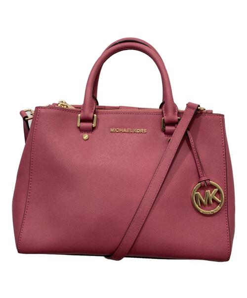 MICHAEL MICHAEL KORS（マイケル マイケルコース）MICHAEL MICHAEL KORS (マイケル マイケルコース) 2WAYバッグ ピンクの古着・服飾アイテム
