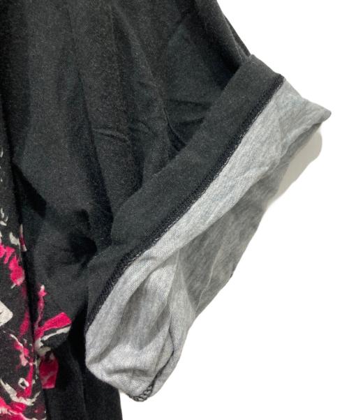 GROUND Y（グラウンドワイ）GROUND Y (グラウンドワイ) 鬼滅の刃 (キメツノヤイバ) Jumbo Round Cut Sew Short Sleeves　禰豆子 ブラック サイズ:3の古着・服飾アイテム