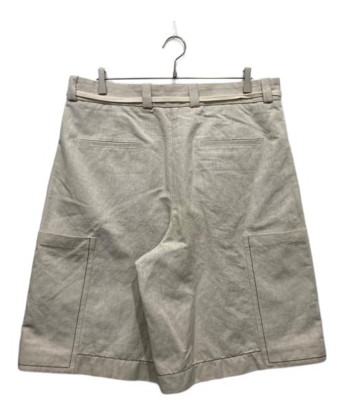 JIL SANDER（ジルサンダー）JIL SANDER (ジルサンダー) コットンリネンハーフパンツ ベージュ サイズ:50の古着・服飾アイテム