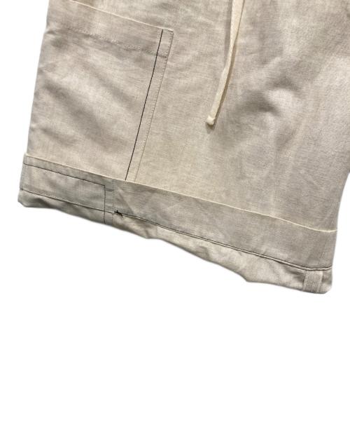JIL SANDER（ジルサンダー）JIL SANDER (ジルサンダー) コットンリネンハーフパンツ ベージュ サイズ:50の古着・服飾アイテム