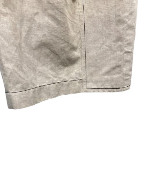 JIL SANDER（ジルサンダー）JIL SANDER (ジルサンダー) コットンリネンハーフパンツ ベージュ サイズ:50の古着・服飾アイテム