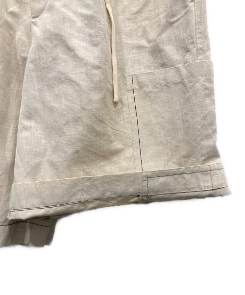 JIL SANDER（ジルサンダー）JIL SANDER (ジルサンダー) コットンリネンハーフパンツ ベージュ サイズ:50の古着・服飾アイテム