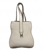 HIROFUヒロフ）の古着「ヌーボラレザーハンドバッグ」｜ホワイト