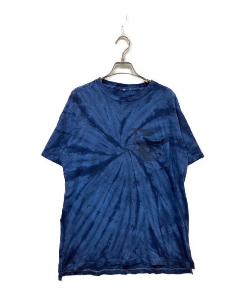 Engineered Garments（エンジニアド ガーメンツ）Engineered Garments (エンジニアド ガーメンツ) CROSS CREW NECK T-SHIRT ブルー サイズ:Mの古着・服飾アイテム