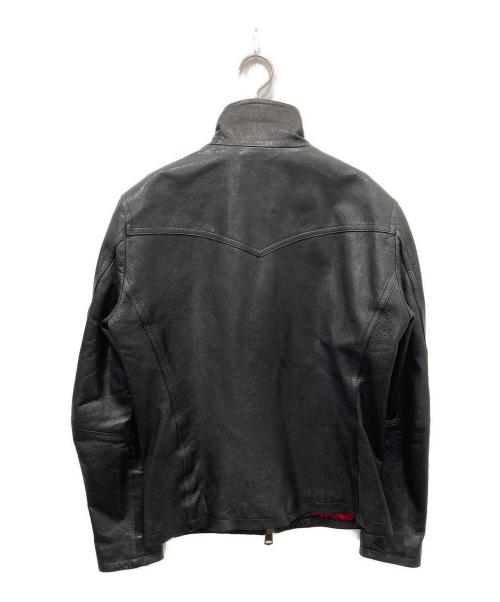 JACKROSE（ジャックローズ）JACKROSE (ジャックローズ) ダブルジップレザージャケット ブラック サイズ:5の古着・服飾アイテム