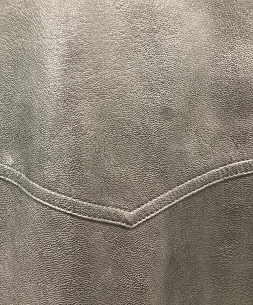 JACKROSE（ジャックローズ）JACKROSE (ジャックローズ) ダブルジップレザージャケット ブラック サイズ:5の古着・服飾アイテム