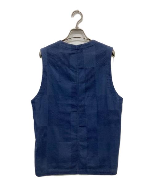 FRANK LEDER（フランクリーダー）FRANK LEDER (フランクリーダー) Structured Cotton & Linen Vest ネイビー サイズ:FREEの古着・服飾アイテム
