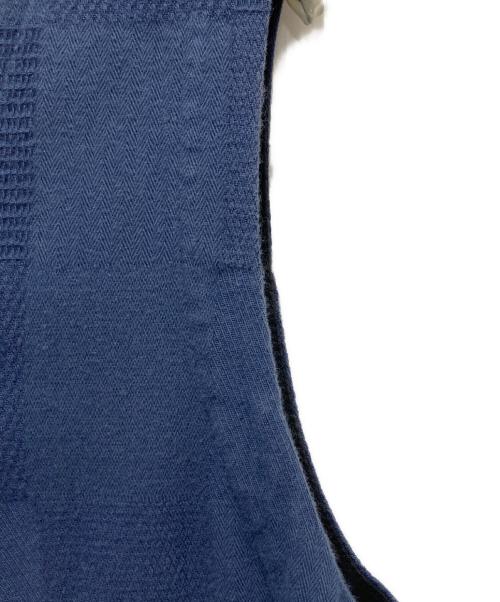 FRANK LEDER（フランクリーダー）FRANK LEDER (フランクリーダー) Structured Cotton & Linen Vest ネイビー サイズ:FREEの古着・服飾アイテム