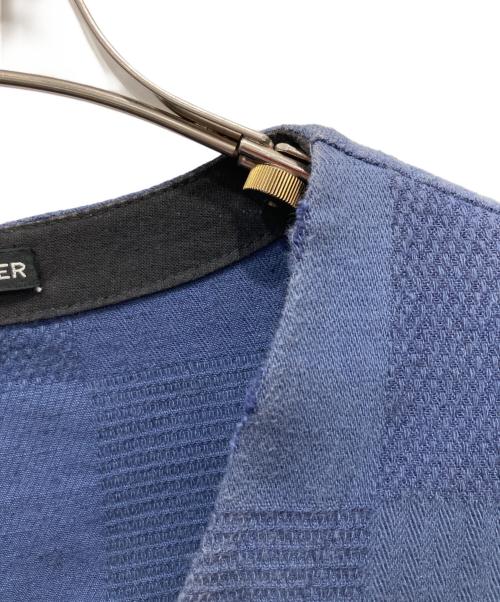 FRANK LEDER（フランクリーダー）FRANK LEDER (フランクリーダー) Structured Cotton & Linen Vest ネイビー サイズ:FREEの古着・服飾アイテム