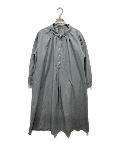 HUIS（ハウス）HUIS (ハウス) 長袖ワンピース ブルー サイズ:Freeの古着・服飾アイテム