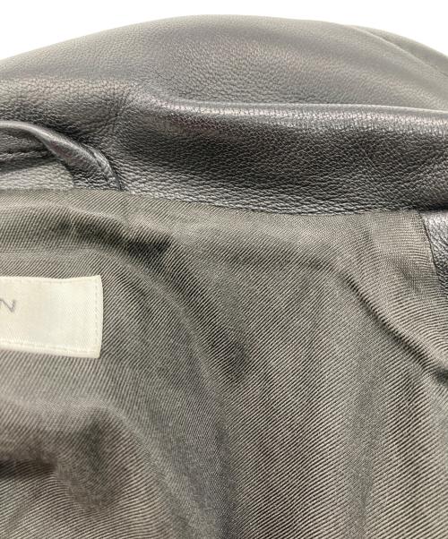 edition（エディション）edition (エディション) ラムレザーダブルライダースジャケット ブラック サイズ:XSの古着・服飾アイテム